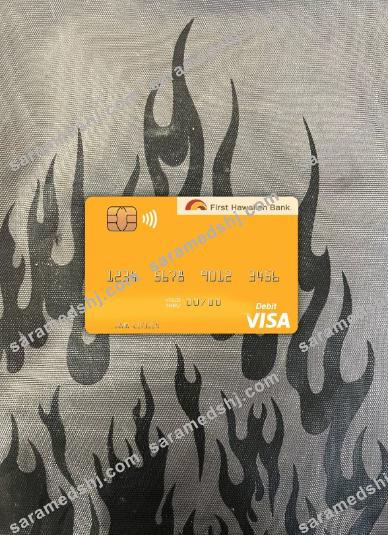 Hawaii First Hawaiian Bank visa debit card photolook front